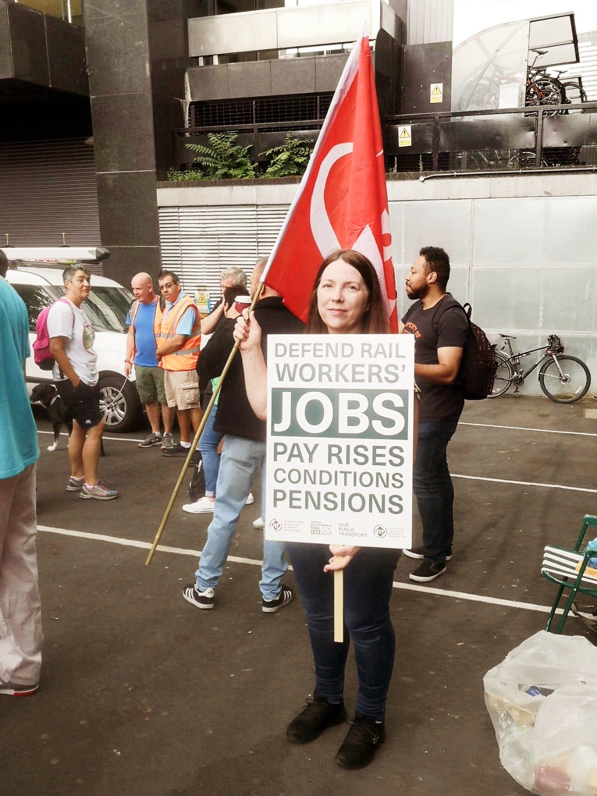 RMT Picket Line Euston 2022